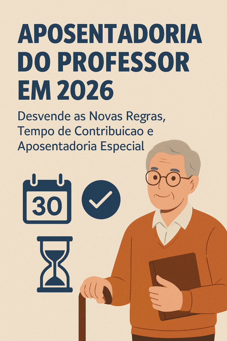 Aposentadoria do Professor em 2026: Desvende as Novas Regras, Tempo de Contribuição e Aposentadoria Especial